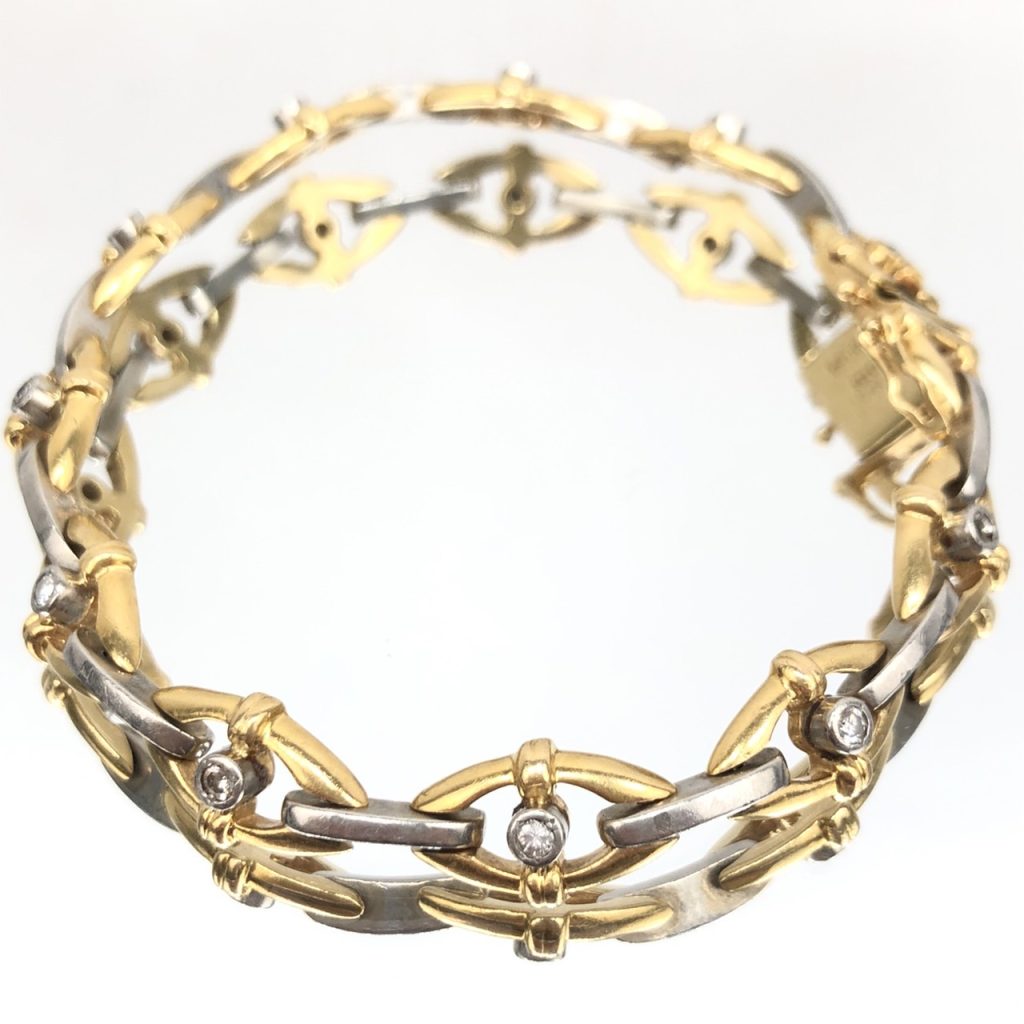 Bracelet Gold K18/Pt850 MD0.34ct 買取価格